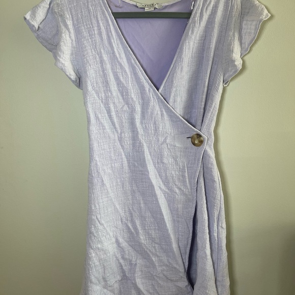 Fawlux Purple Button Across Dress - Picture 3 of 3